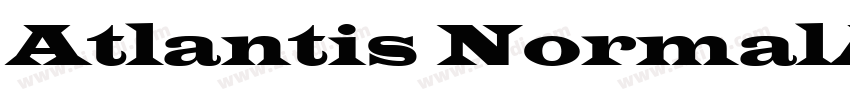 Atlantis NormalA字体转换